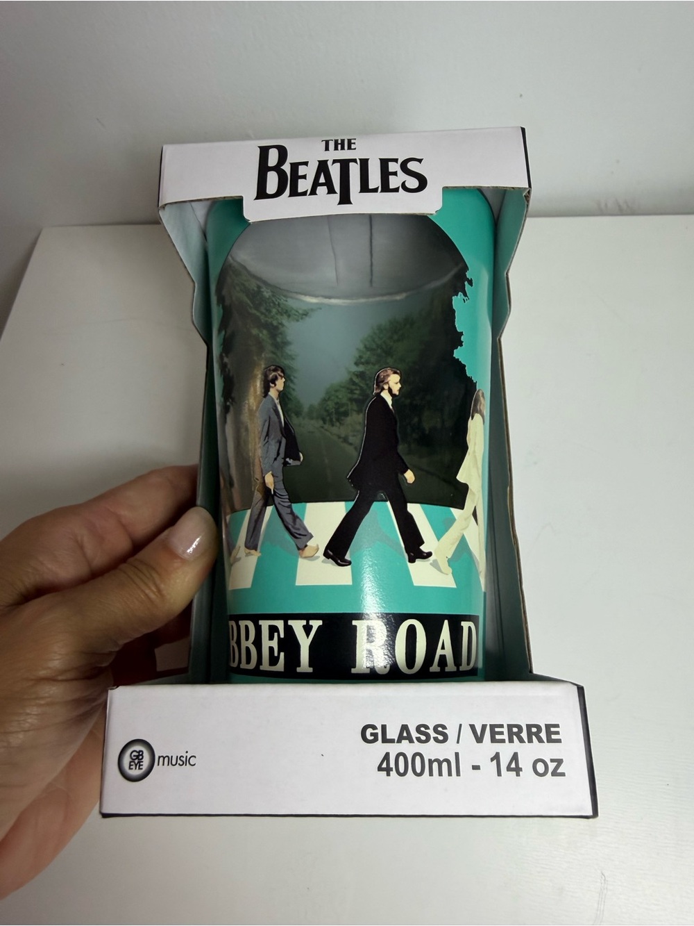 The Beatles Glass 14oz Abbey Road